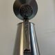Vintage tea or coffee set in stainless steel and wood – signed Roger Insilco –