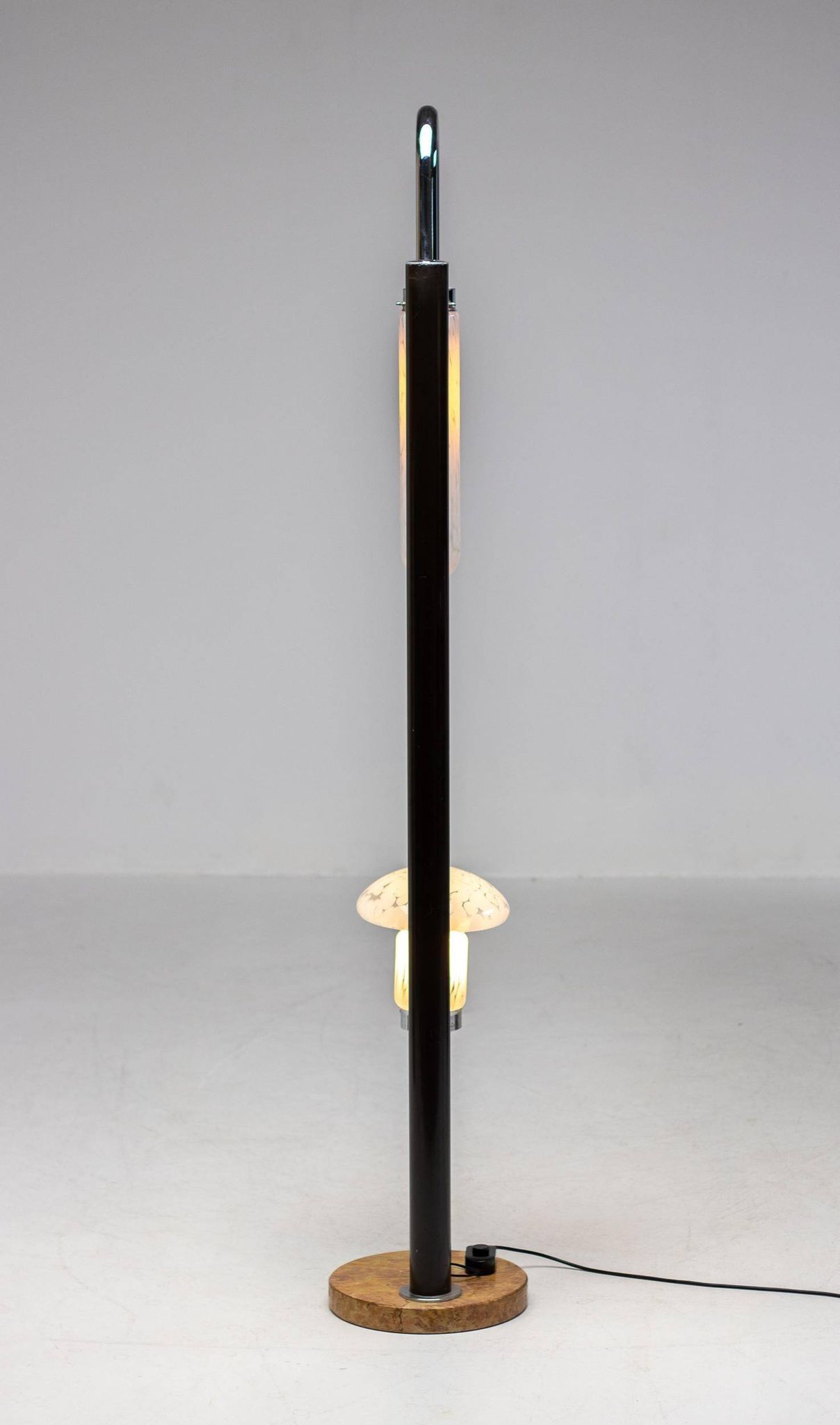 Modern Murano glass floor lamp from the mid-20th century by Carlo Nason for Mazzega.