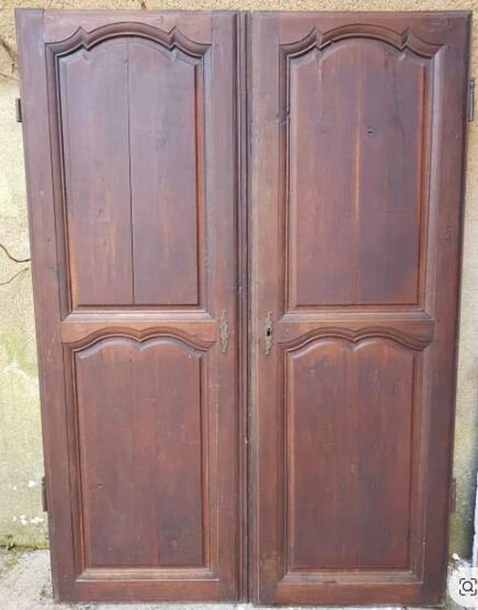 Antique double cupboard doors from the 19th century