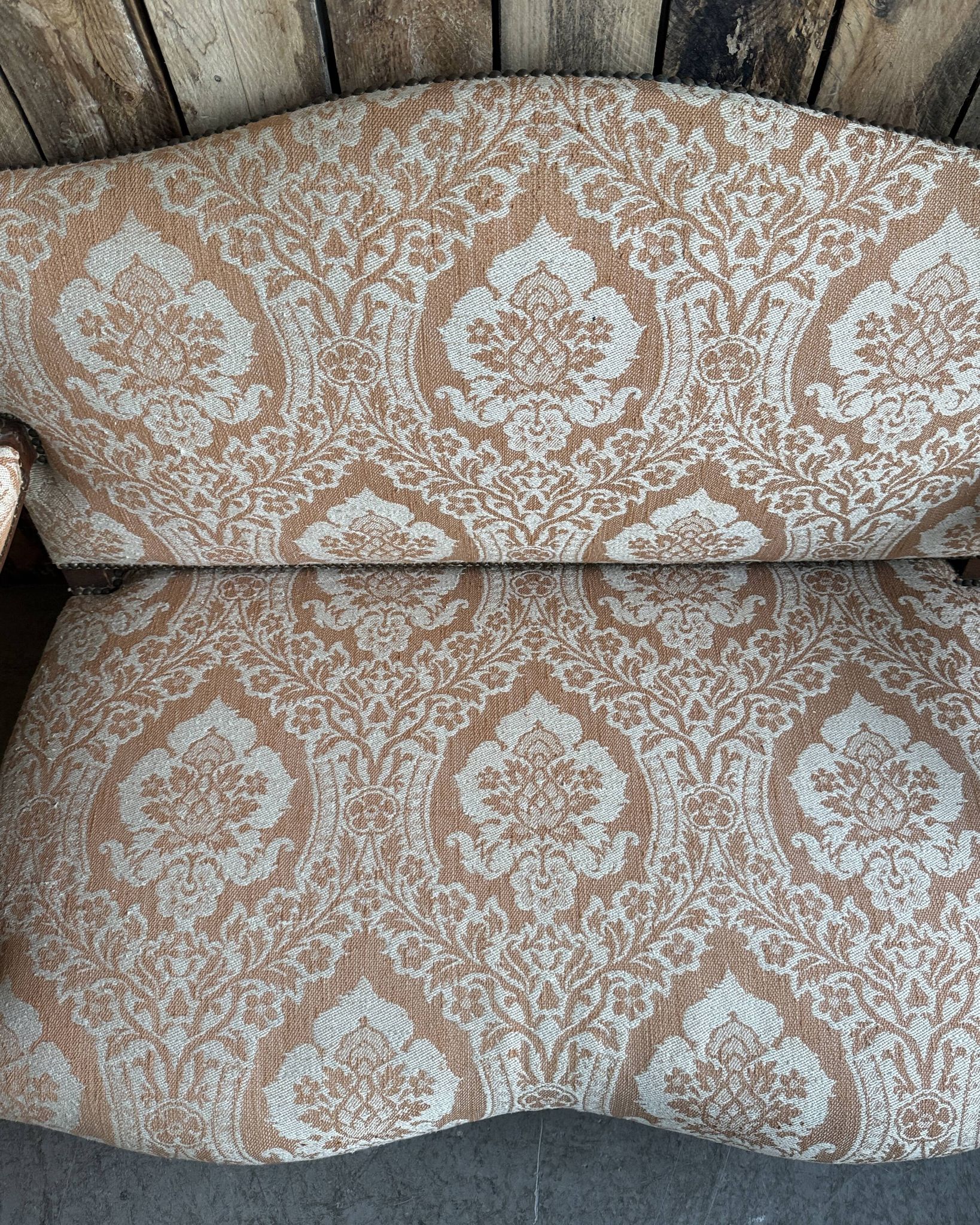 Banquette ancienne deux places Louis XV