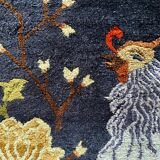 Art Deco Chinese Handmade Silk Bautou Tapestry Rug, Early 20th Century