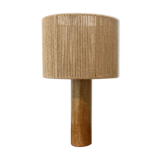 Stoneware lamp and jute thread