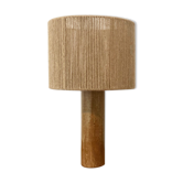 Lampe en grès et fil de jute