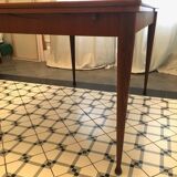 Danish dining table with built-in extension cords