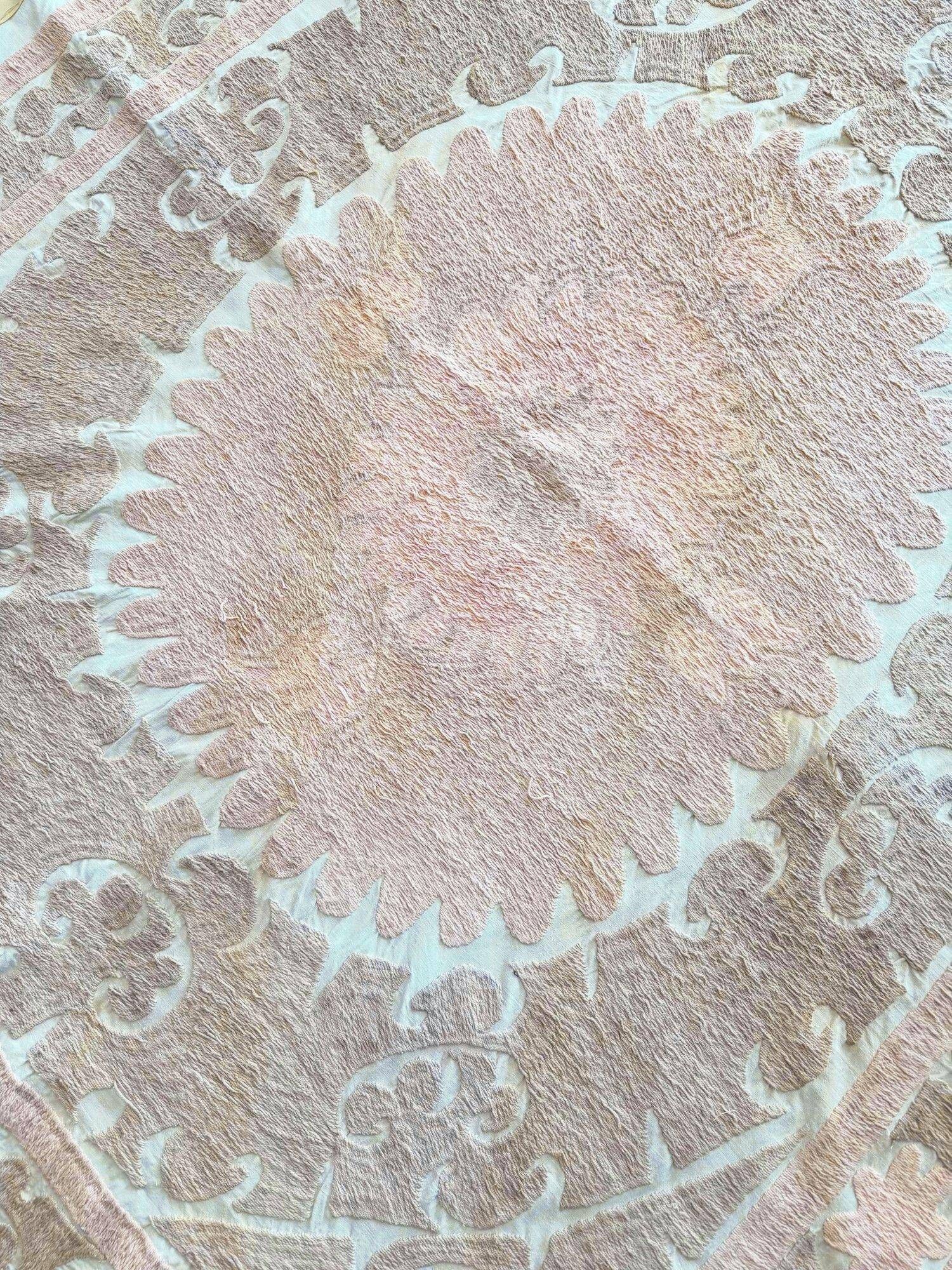 Vintage hand-embroidered tablecloth 138x155 cm
