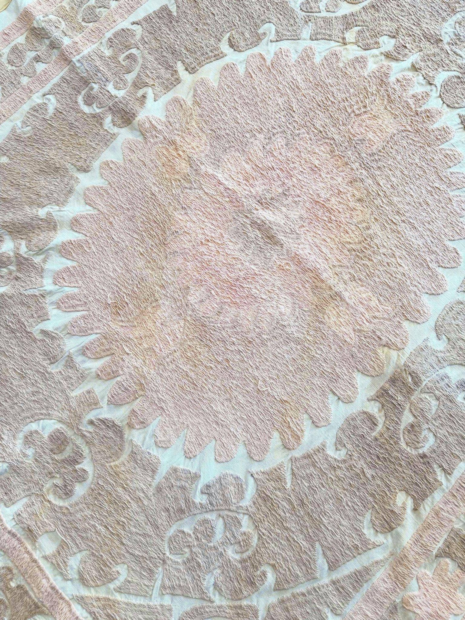Vintage hand-embroidered tablecloth 138x155 cm
