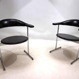 Set of 2 Kaufeld Airport 037 chairs by Geoffrey Harcourt, 1960