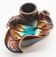 Ceramic pipe-shaped ashtray