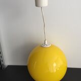 Hanging lamp 70s yellow
