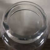 Vase grand flacon ancien verre transparent