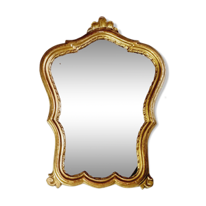 miroir rocaille bois