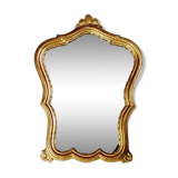 Mirror rocaille wood and stuck