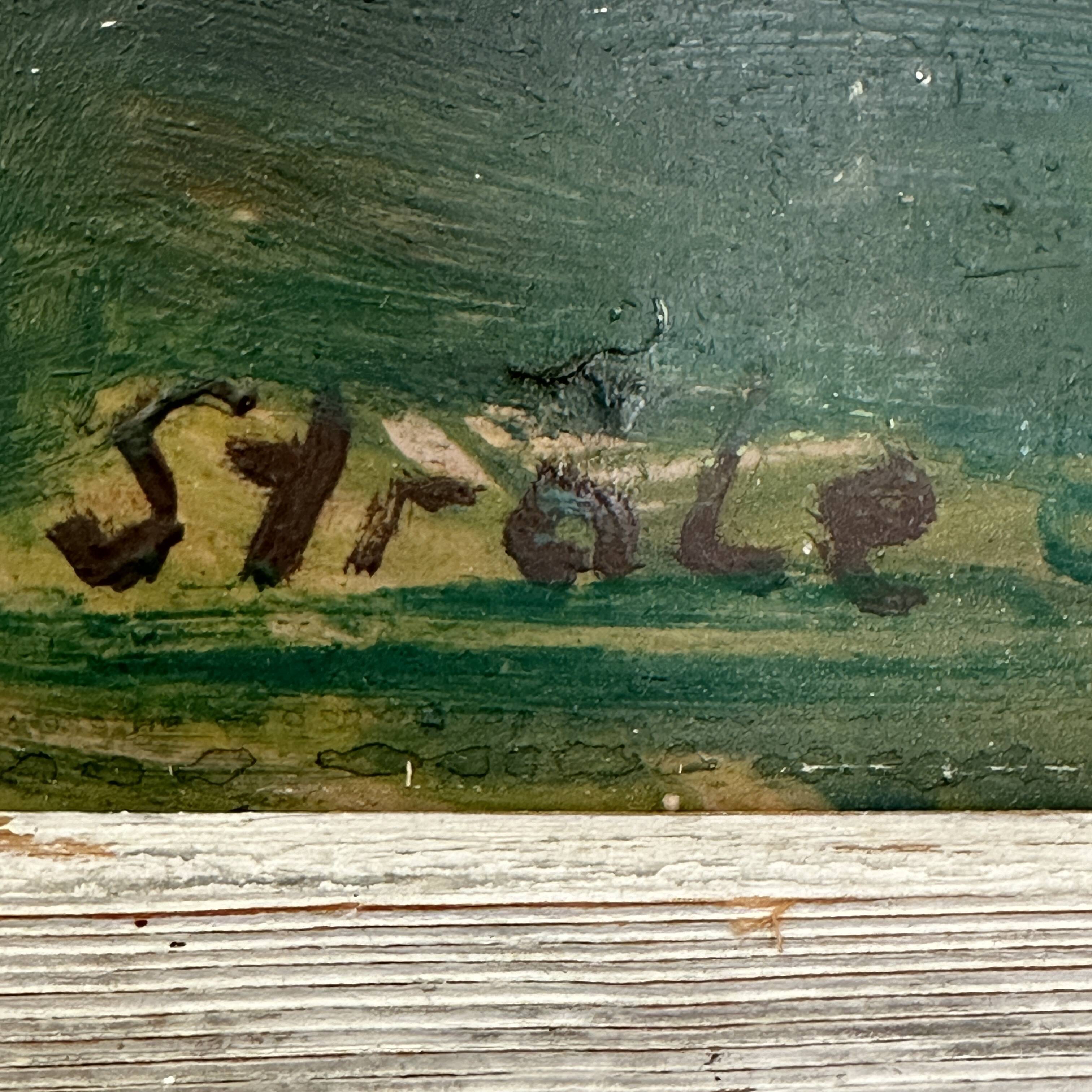 Provencal landscape, oil on canvas, 54/39 cm, author's signature "Strale"