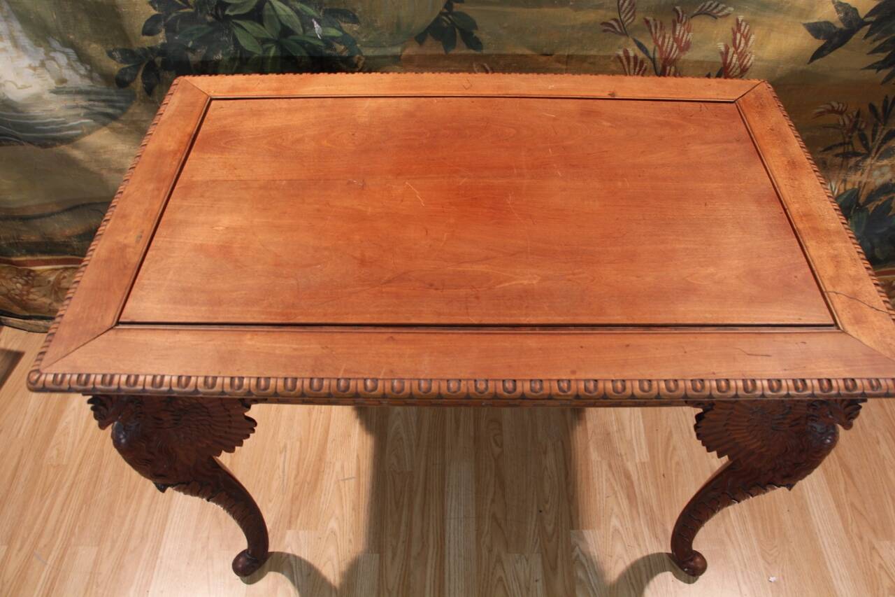 19th century carved center table