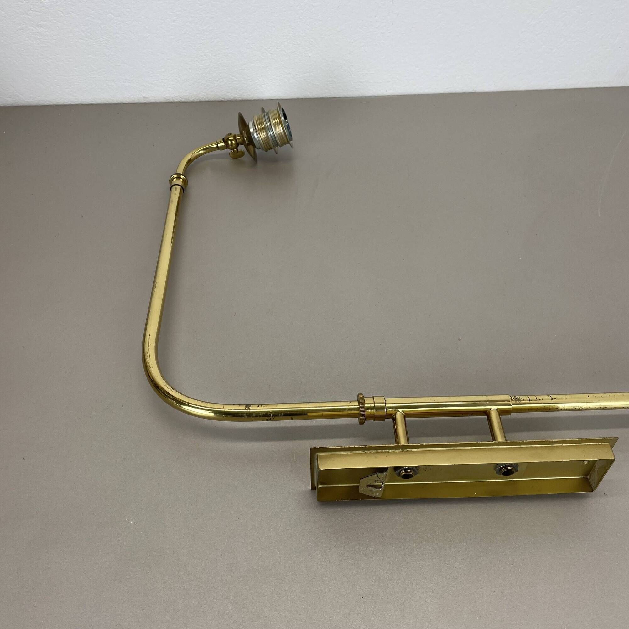 XXL adjustable Brass Wall Light Italy, 1950s