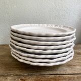 8 assiettes provençales en terre émaillée