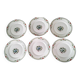 6 Assiettes plates en porcelaine de Limoges