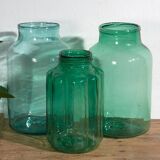 Antique green bottles (c.1920). 3-piece set #7