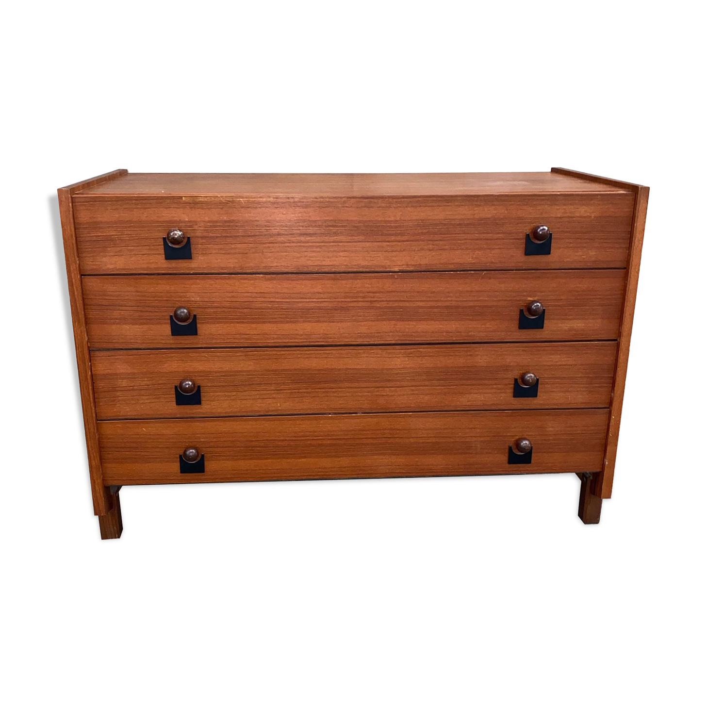 Italian teak chest of drawers year 50