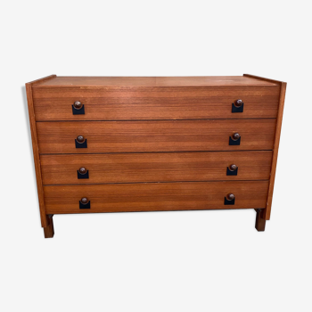 Italian teak chest of drawers year 50