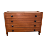 Italian teak chest of drawers year 50