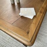 Solid walnut farmhouse castle table 1900 XXL