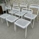 6 metal chairs Souvignet France, circa 1960