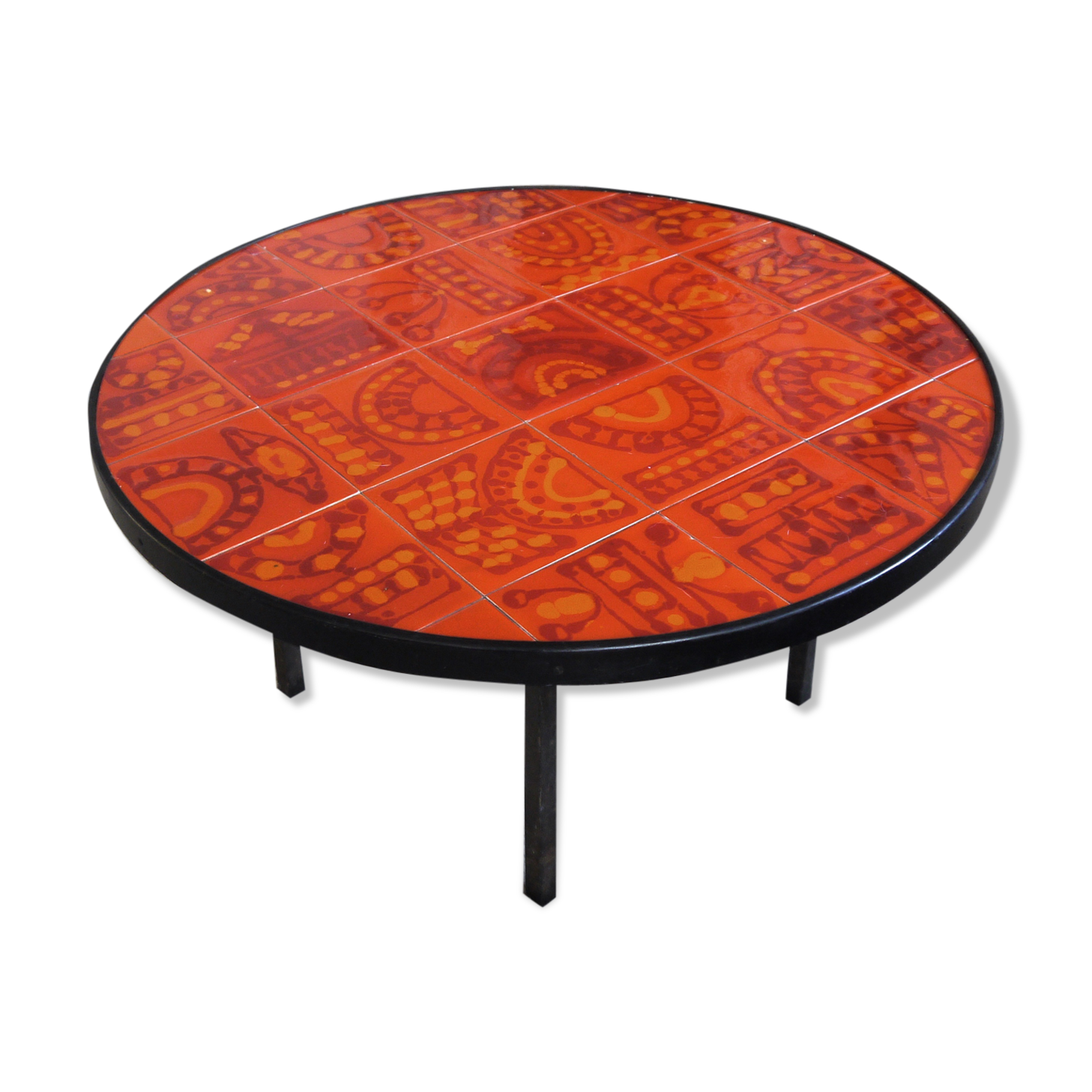 Roger Capron round coffee table