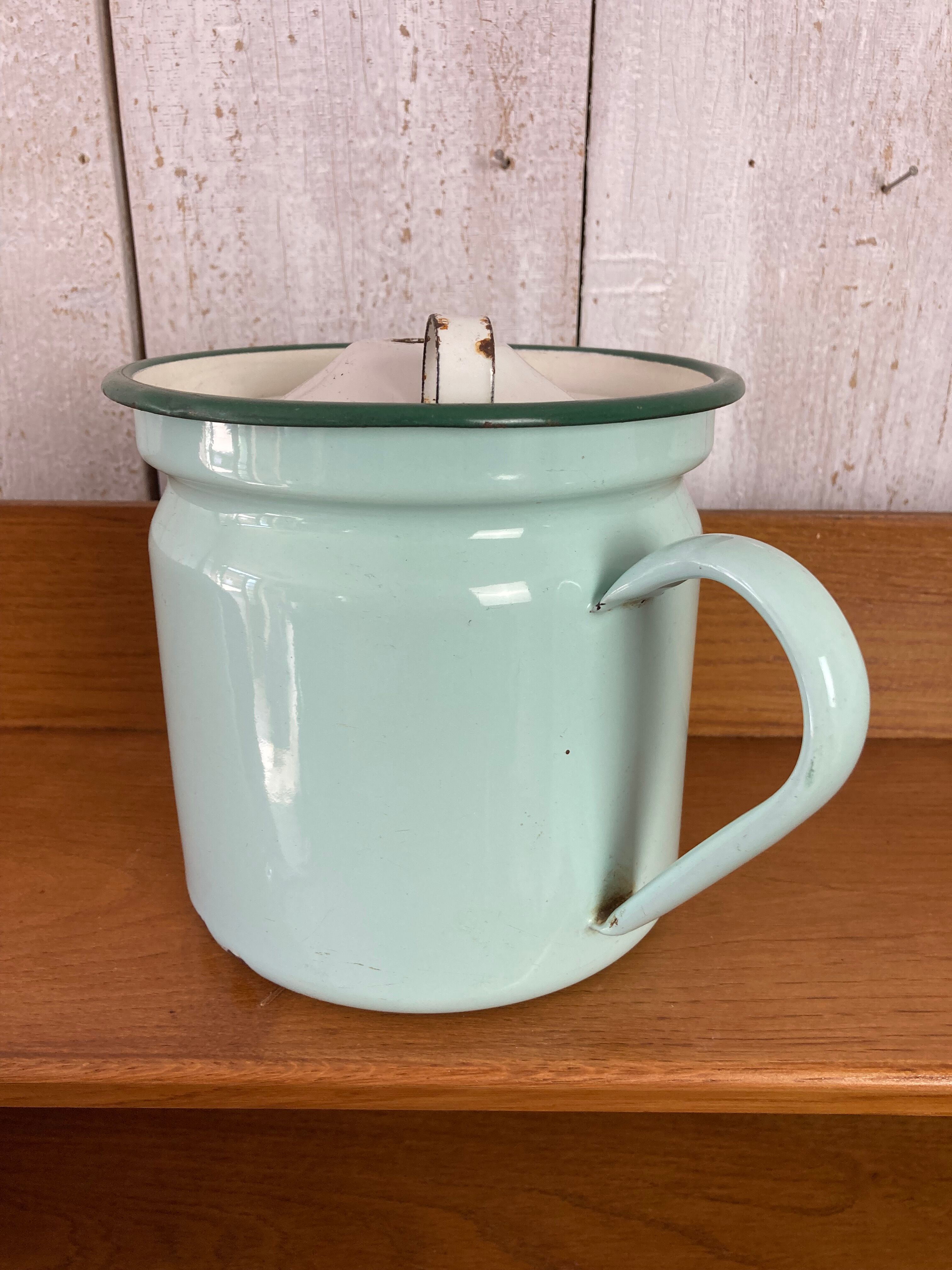 Vintage enamelled pitcher