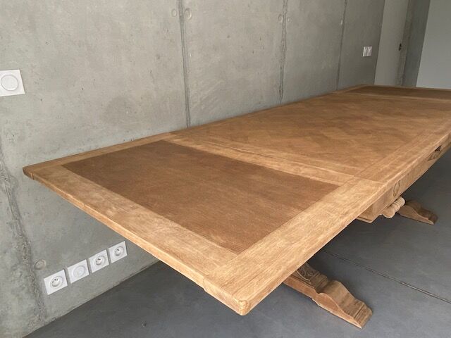 Farmhouse table monastery stripped extendable 300 cm