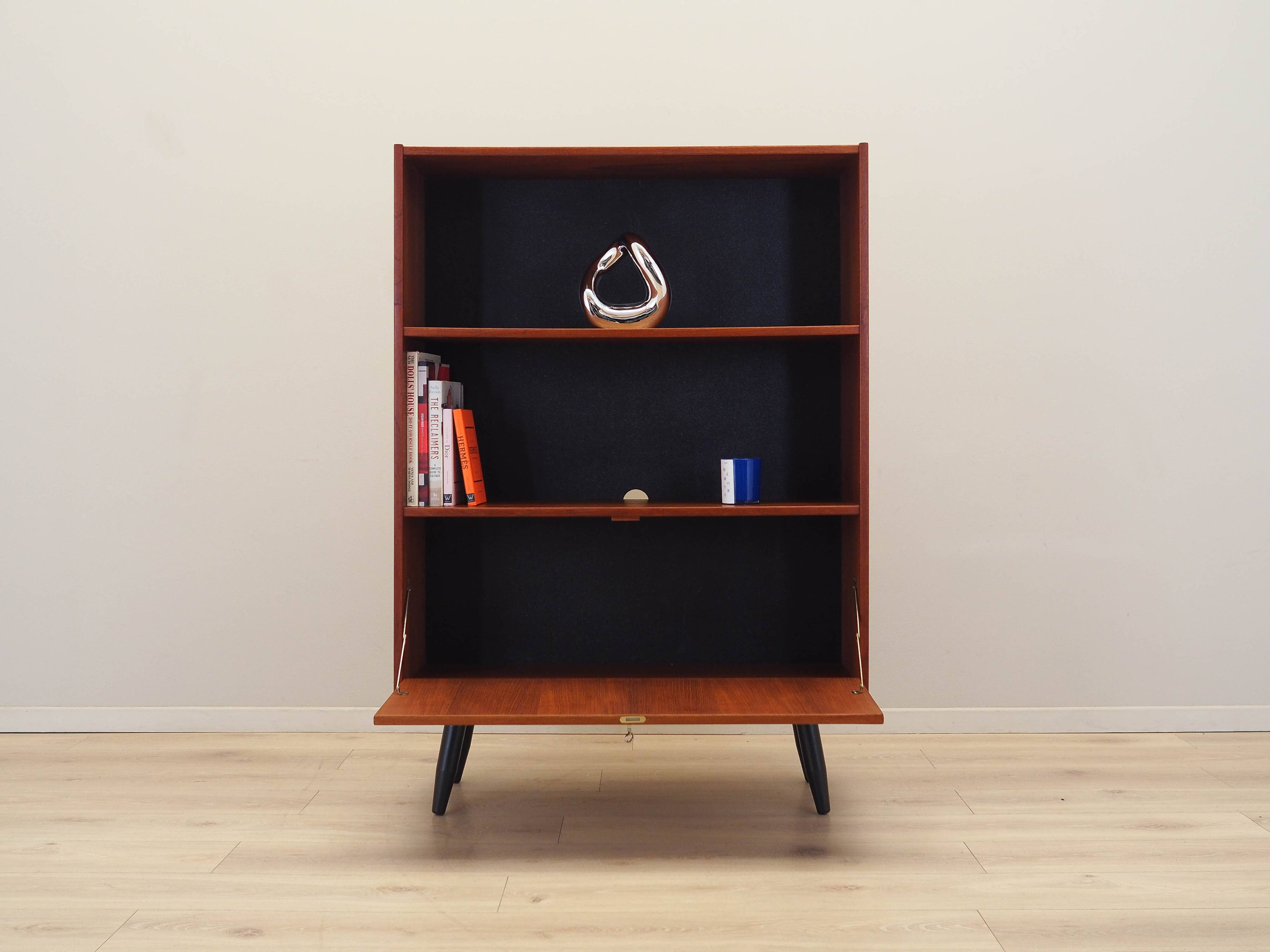 Teak bookcase, Danish design, 1960s, manufactured in Denmark