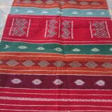 Handmade multicolored kilim rug 140x95cm