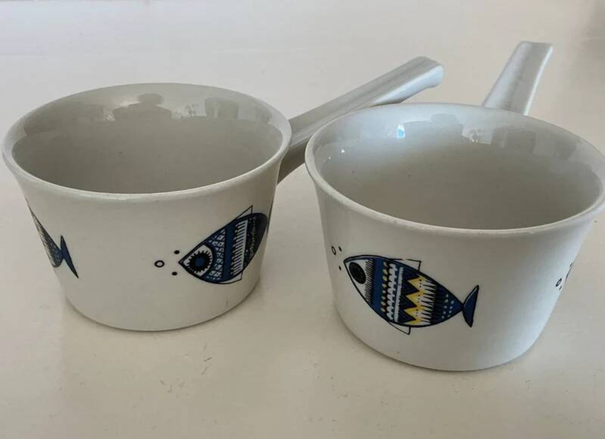 Pair of "Viking" handle ramekins Villeroy & Boch vintage - Design by Christine Reuter