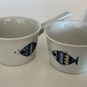 Pair of "Viking" handle ramekins Villeroy & Boch vintage - Design by Christine Reuter