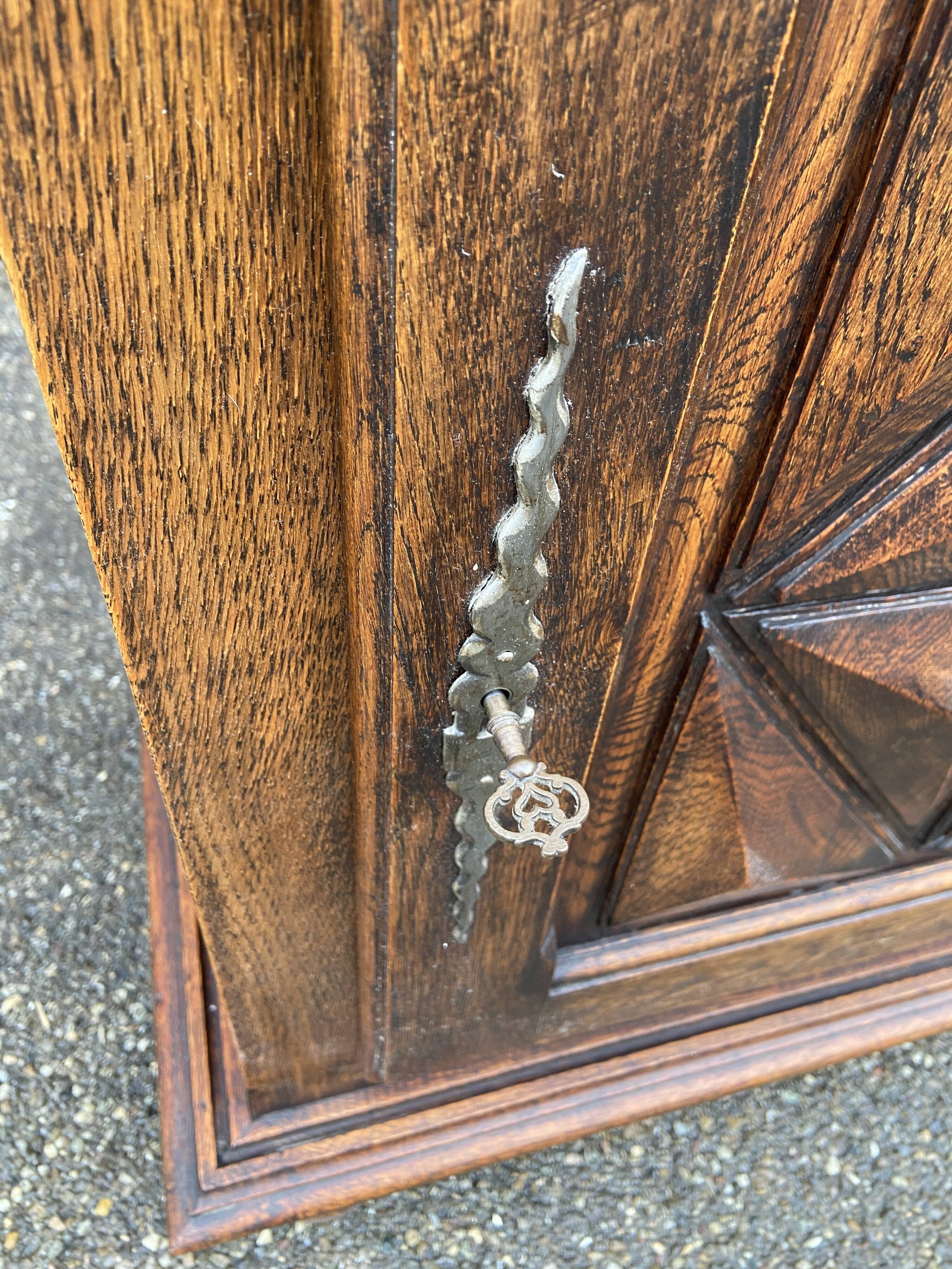 Oak furniture neo louis xiii 1950