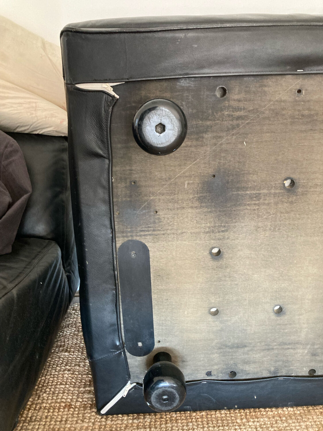 Canapé modulaire Flandra en cuir par Vico Magistretti pour Cassina, Italie, années 1970