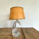 Moulded glass lamp, fabric cable 2 m