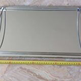 Antique mirror and chrome tray from the Art Deco period 1930