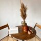 Pair folding chairs caning