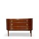 Large half-moon shaped chest of drawers/hall console, 1930s/1940s.