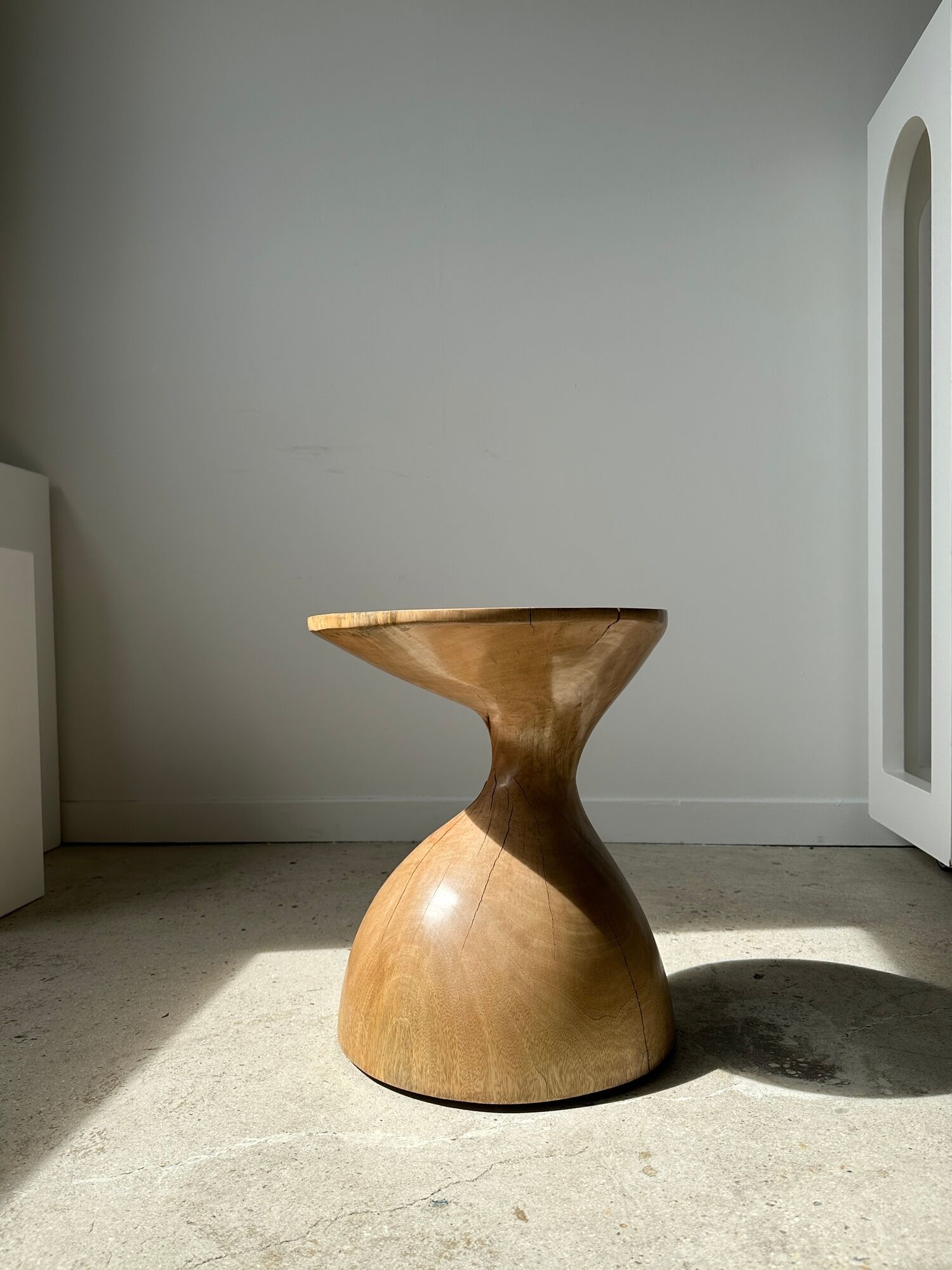 Solid wood sofa end