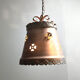 Brutalist copper pendant light, 1970s