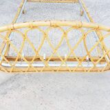 Rattan basket bed