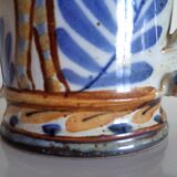 Pitcher with stylized cat - stoneware - "triangles" signature