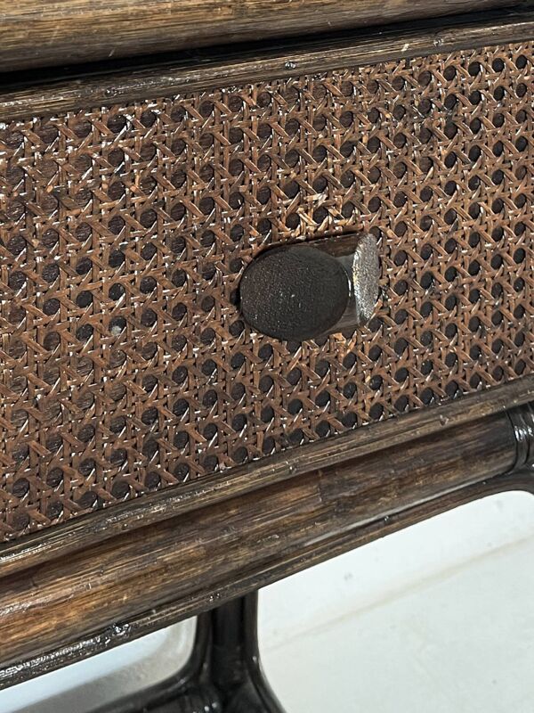 Etagere et commode en rotin