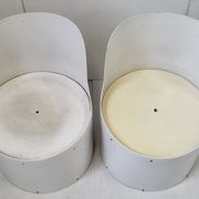 Paire de fauteuils Tomotom Bernard Holdaway 1970 space age