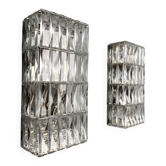 Pair of wall sconces, crystal glass by Bakalowits & Söhne, Austria, 1960s