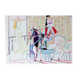 Lithograph Pablo Picasso Drawings by Vallauris plate I 1954