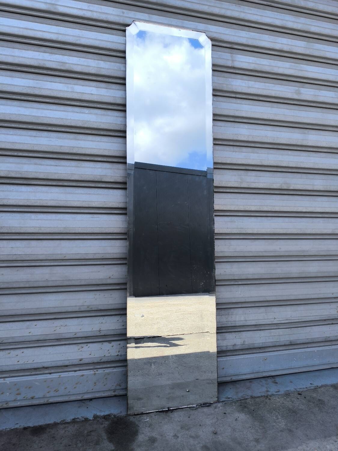Miroir biseauté art déco 170 x 42