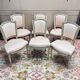 Set of Six Louis XVI Style Lacquered Wood Chairs, 19th Century